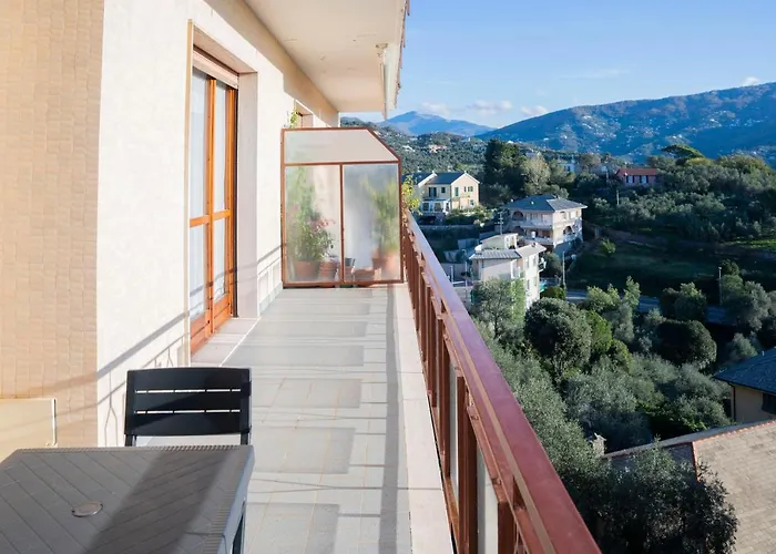 093 - Casa Panorama, Vista Mare E Vista Portofino, 500 Metri Centro Di Chiavari, Posto Auto Gratis Incluso Apartment *