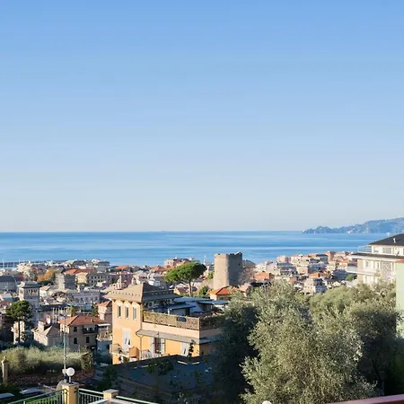 093 - Casa Panorama, Vista Mare E Vista Portofino, 500 Metri Centro Di Chiavari, Posto Auto Gratis Incluso Apartment