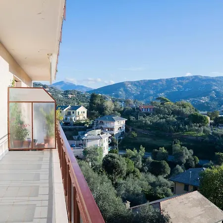 093 - Casa Panorama, Vista Mare E Vista Portofino, 500 Metri Centro Di Chiavari, Posto Auto Gratis Incluso * Chiavari